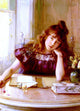 Albert Lynch The Letter, Gallery Wrapped Canvas Print, 18"x27"