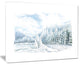 "Christmas Winter Happy Panorama" Landscape Wall Art, 20"x12"