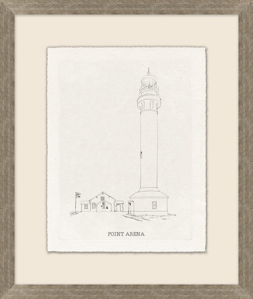 California Lighthouse Sketch 2, Giclee Reproduction Artwork