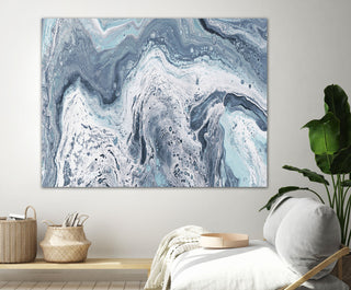 Calm Sea Abstract - 72 x 54 by Julie DeRice