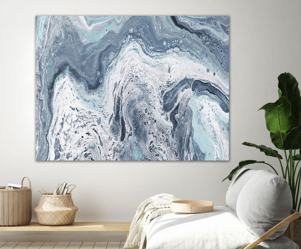Calm Sea Abstract - 72 x 54 by Julie DeRice