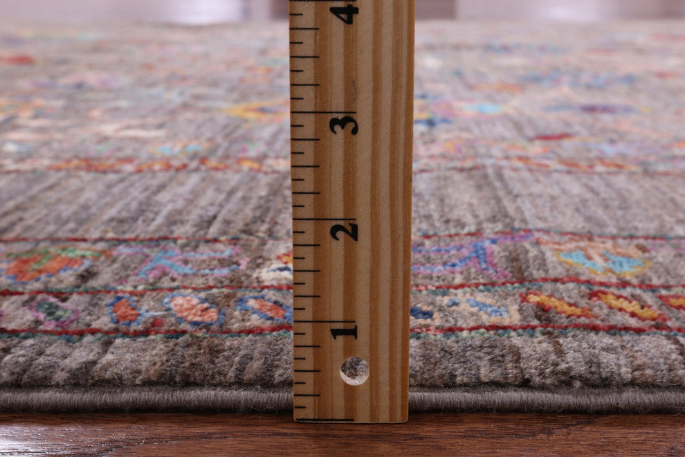 5' 2" X 6' 5" Hand Knotted Persian Tabriz Wool Rug Q9966