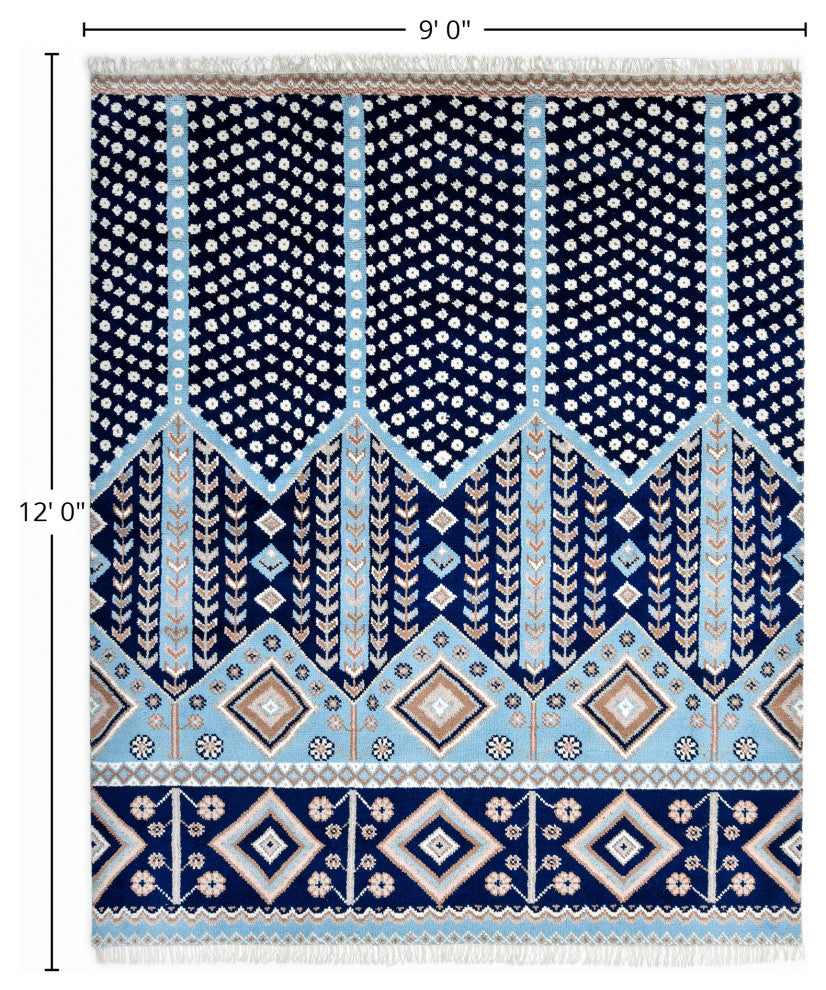 Hudson, Handmade Area Rug - 3'0"x5'0", 9 X 12