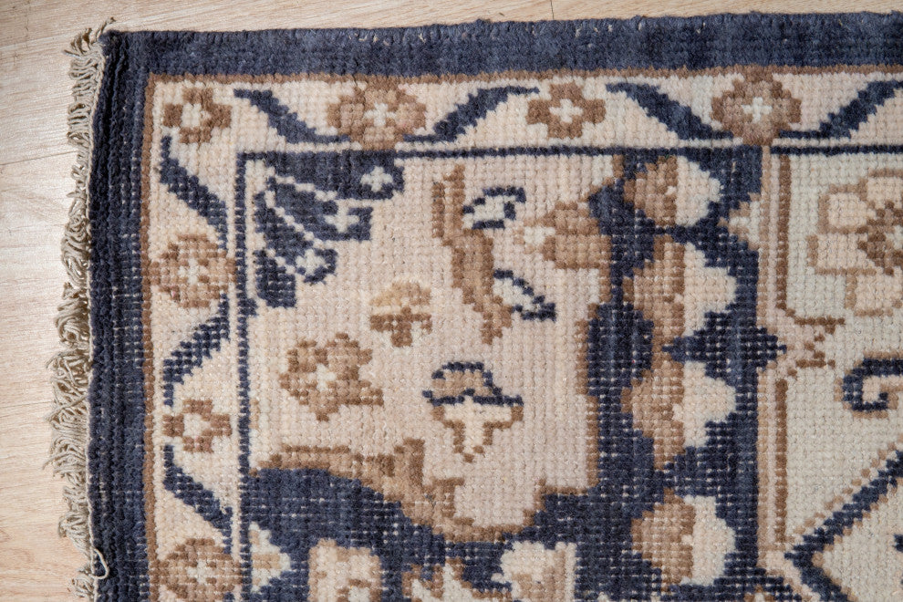 Charcoal Traditional Oriental Heriz Area Rug