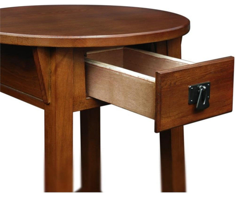 Leick Furniture Wood Anyplace Side Table in Russet Oak