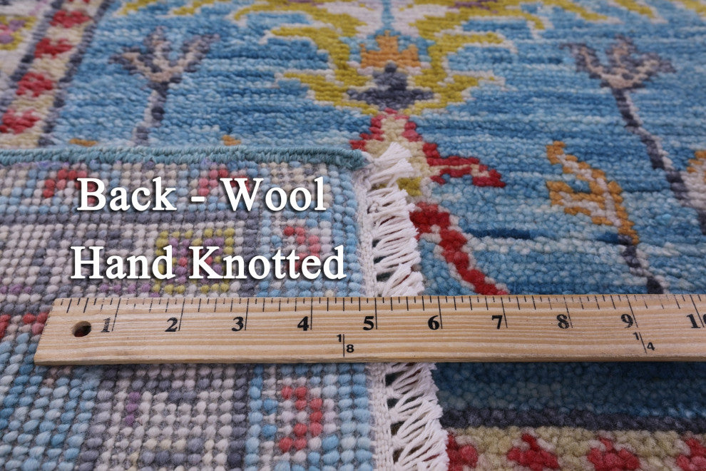 Turkish Oushak Hand-Knotted Wool Rug 7' 9" X 10' 0" - Q13477