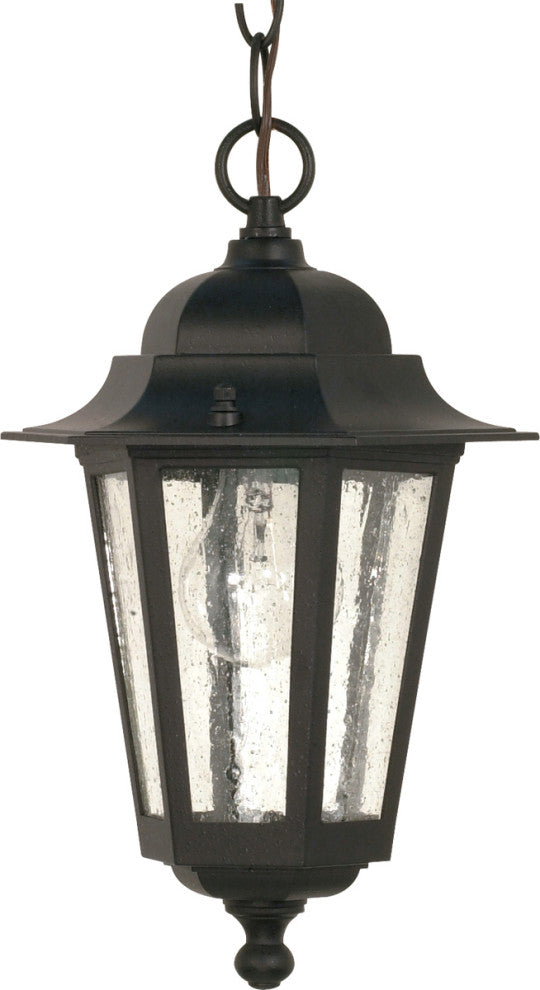 Nuvo 1-Light Incandescent Hanging Light Fixture, Textured Black