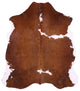 6' 8" X 5' 10" Organic Natural Hair-On Cowhide Area Rug C1454