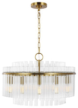 Beckett Medium Chandelier, Burnished Brass