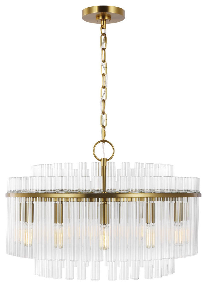 Beckett Medium Chandelier, Burnished Brass