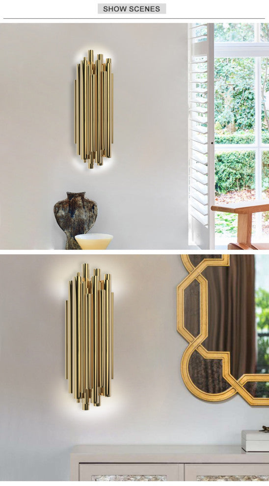 Kusnacht | Modern Polished Steel Wall lamp