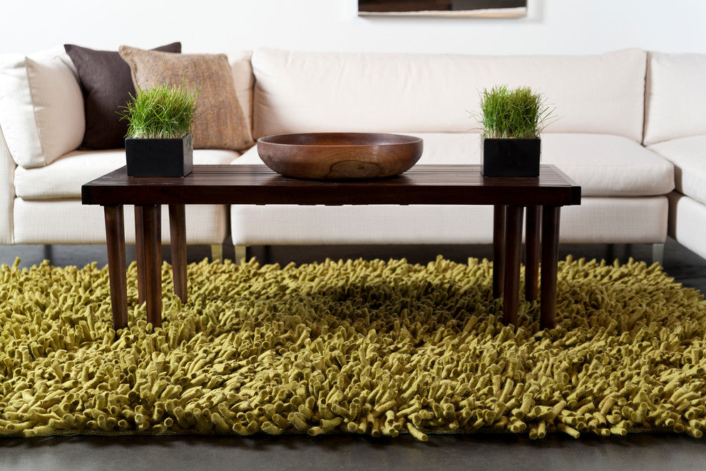 Montaro Contemporary Area Rug, Green, 9'x13'