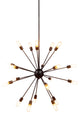 Cork 20-Light Pendant, Vintage Steel