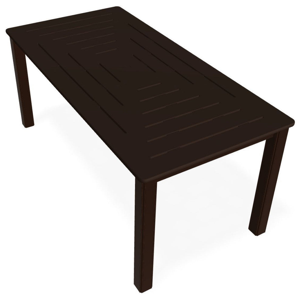 21" x 42" Rectangular Marine Grade Outdoor Coffee Table, Kona
