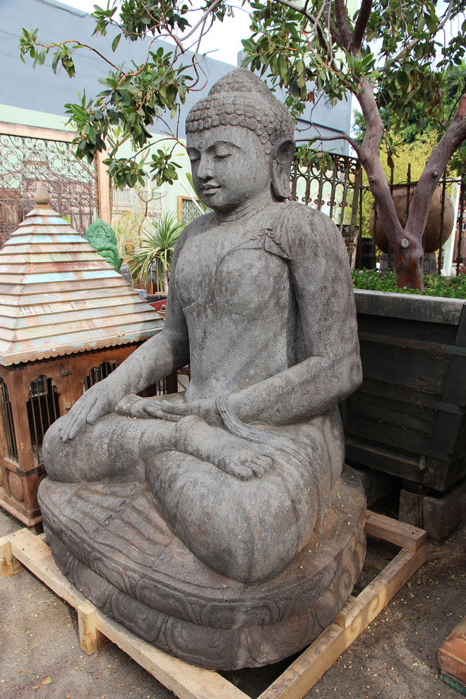 Large Stone Sitting Buddha
