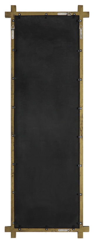 Uttermost 09917 Abanu Ribbed Gold Dressing Mirror