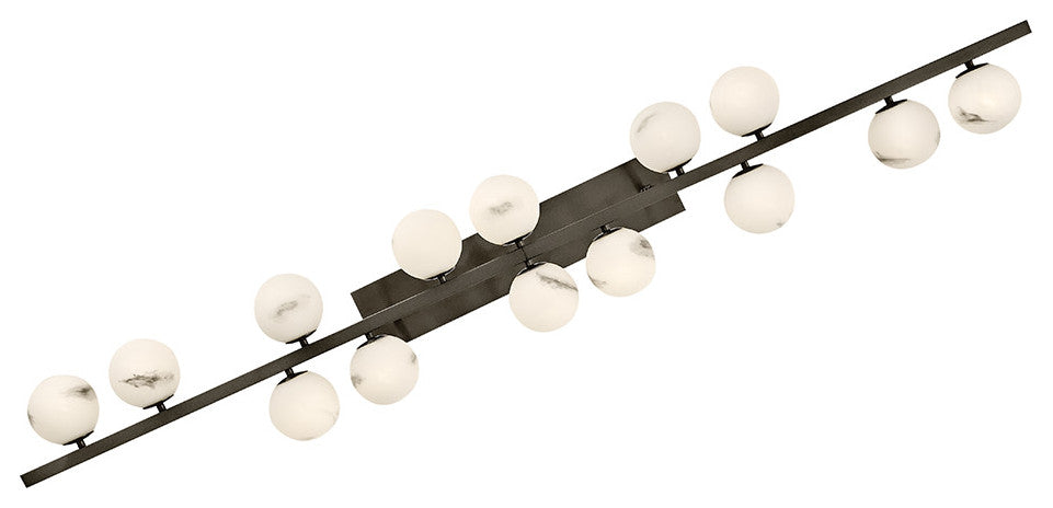 Fredrick Ramond Selene Large Fourteen Light Linear, Black Oxide