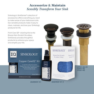 Hubble 14" Vessel Bathroom Sink in Copper