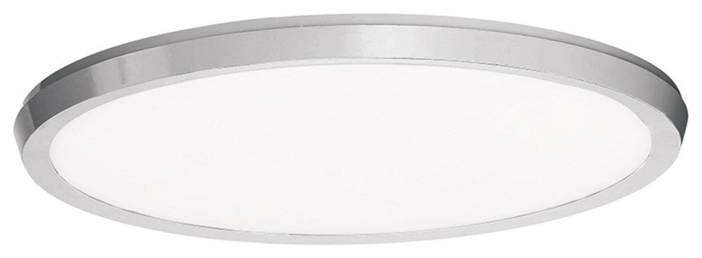 Argo 15" LED Round Flush Mount 2700k, Brushed Nickel