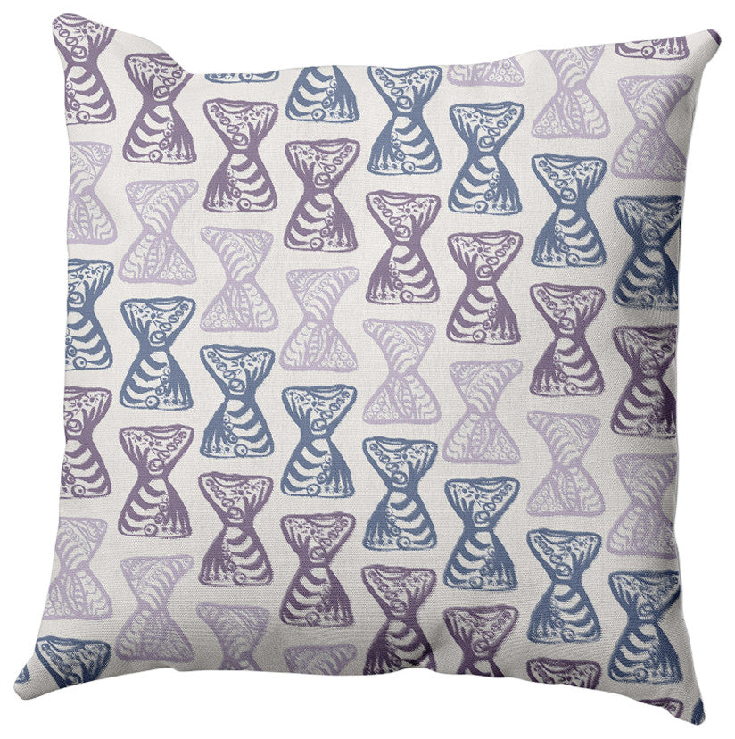 Bongo Beats Outdoor Pillow, Purple, 20"x20"