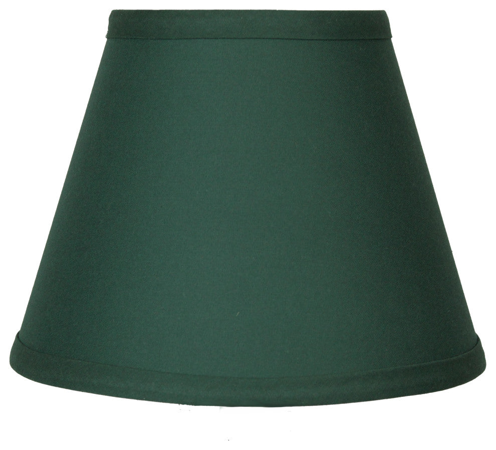 Fenchel Shades 5"x9"x7" Spider Attachment Empire Lamp Shade, Linen Hunter Green