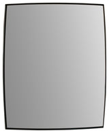Rectangular Metal Frame Mirror, Matte Black