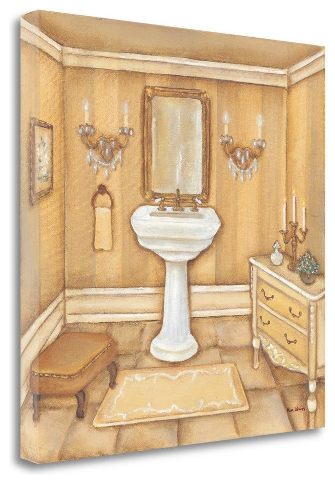 "Warm Bath II" By Kim Lewis, Giclee Print on Gallery Wrap Canvas, Ready to Hang