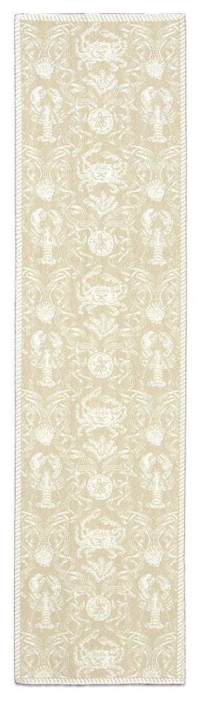~CRAB DAMASK 14x54 RUNNER