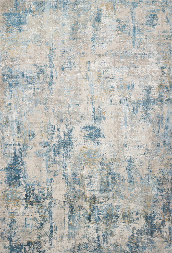 Sienne Rug, Gray and Blue, 7'10"x10'10"