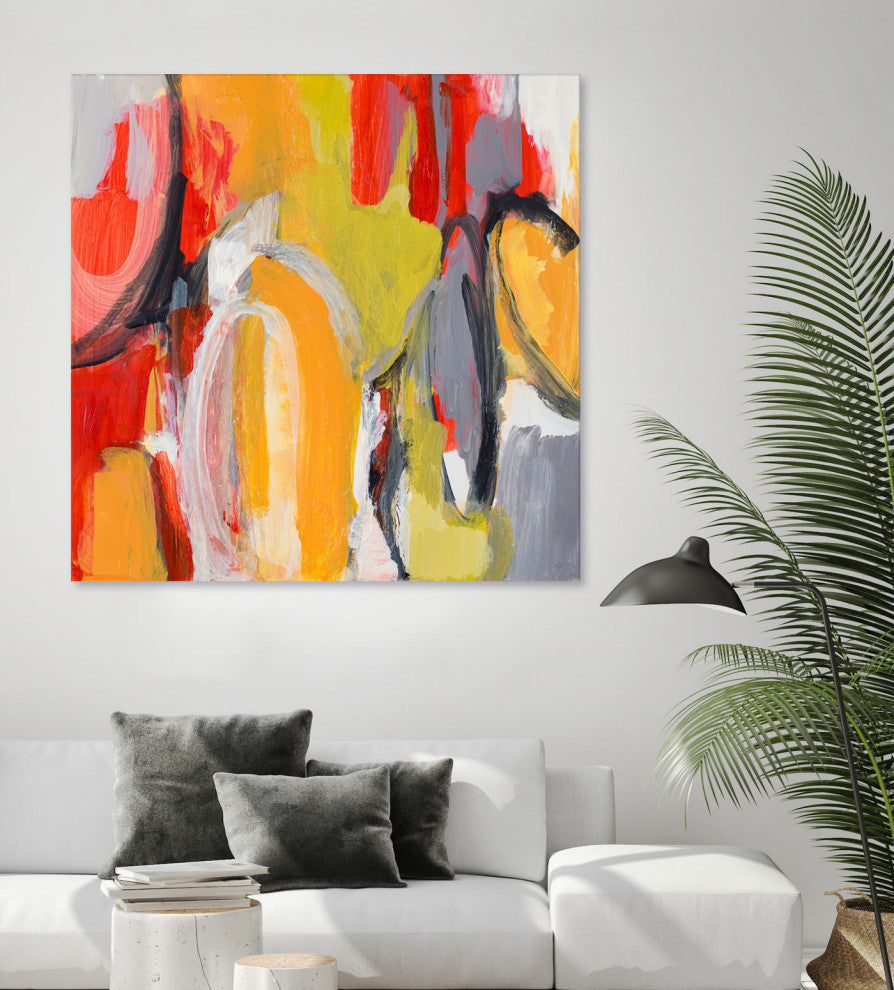 City Symphony I - 72 x 72 by Lanie Loreth