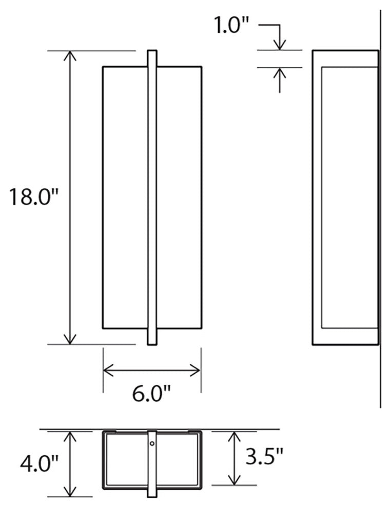 Via LED Surface Mount, Walnut, 3500k