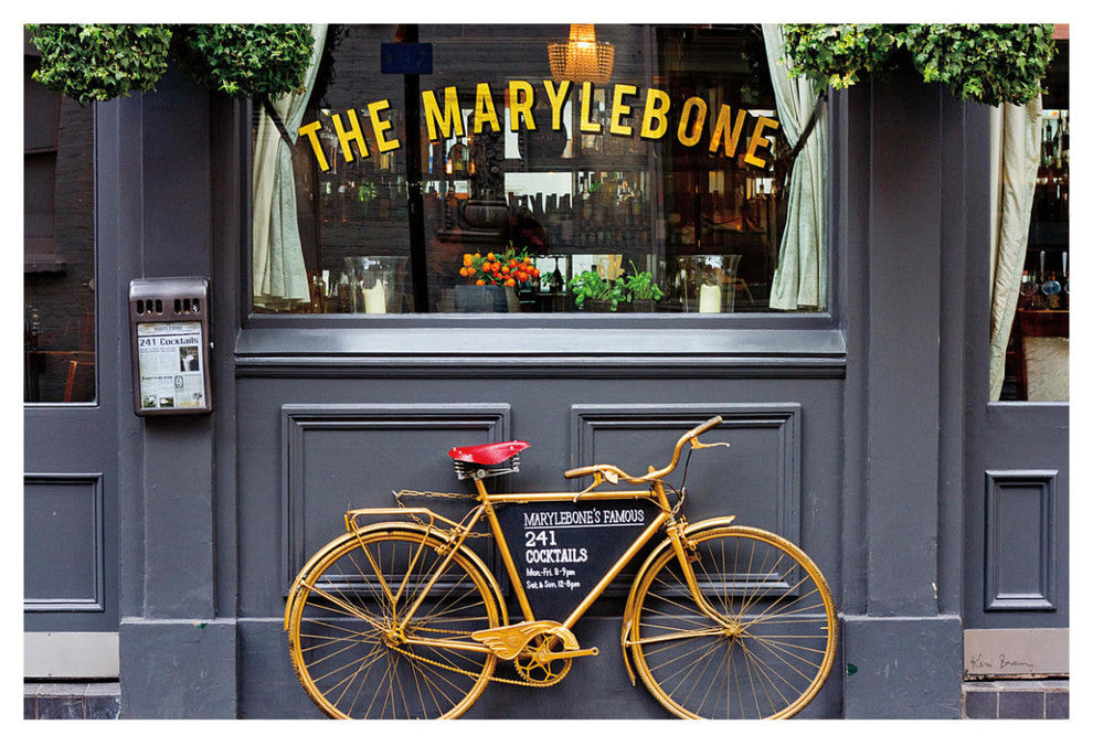 "Marylebone Bike" Digital Paper Print by Keri Bevan, 62"x42"