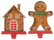 Marquee LED Metal Gingerbread Stocking Hangers, House & Man