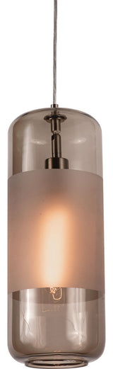 Hermosa Pendant - Satin Nickel, Brown