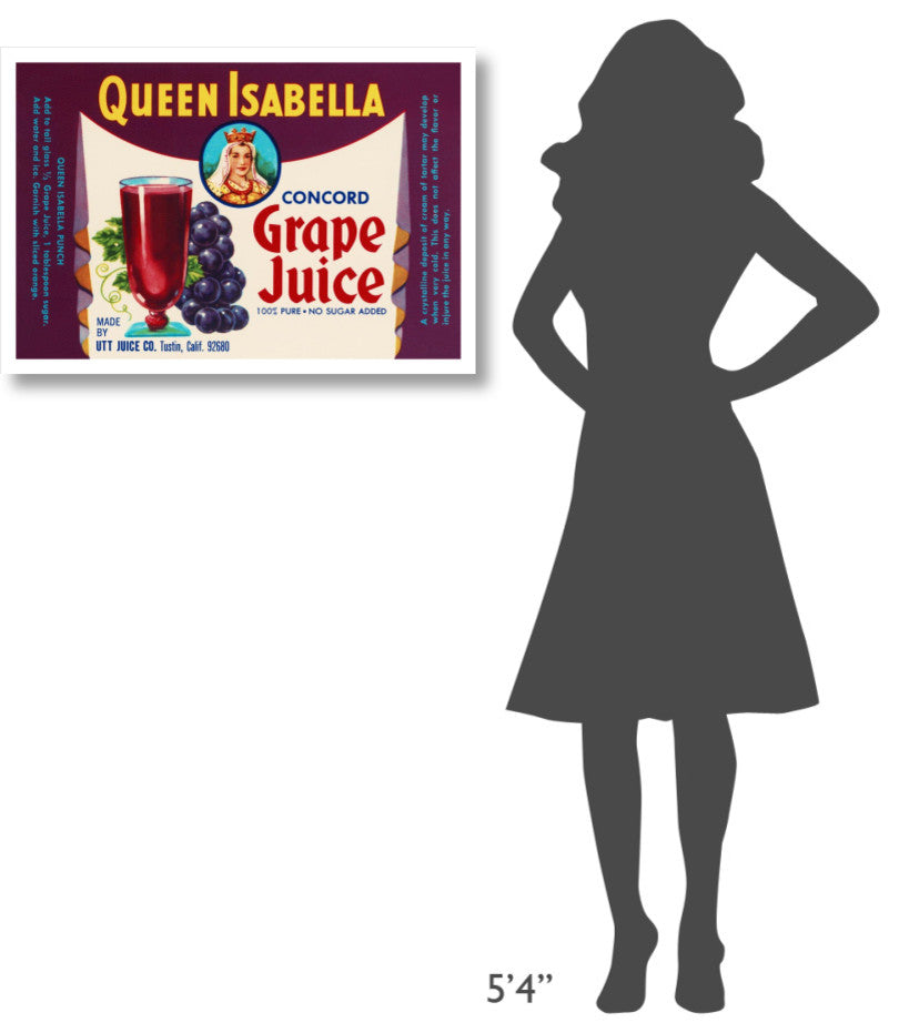 "Queen Isabella Concord Grape Juice" Digital Paper Print by Retrolabel, 32"x22"