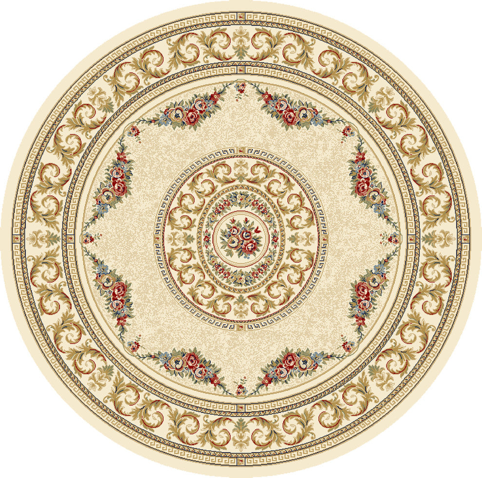 Ancient Garden Rug, 5'3" Round