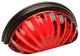 Cabinet Cup Pull, Oil Rubbed Bronze and Red Glass