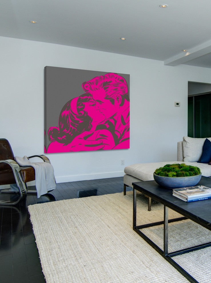 "Kiss" Print on Canvas
