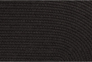 Solid Wool Rug, Black, 8' Round