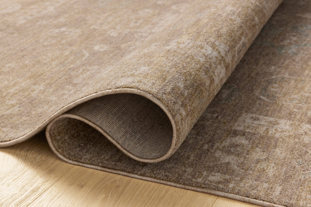 Chris Loves Julia x Loloi Louisa Taupe / Gold 2'-3" x 3'-10" Accent Rug