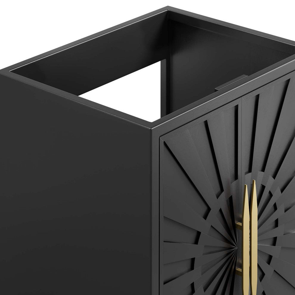 Awaken 24" Bathroom Vanity Cabinet, Black
