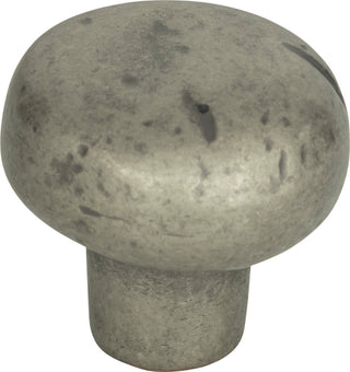 Atlas Homewares 331 Distressed 1-3/8 Inch Mushroom Cabinet Knob - Pewter