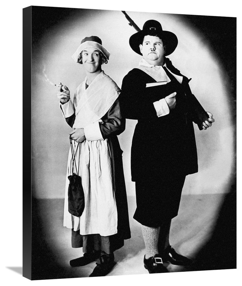 "Laurel & Hardy - Thanksgiving" Canvas by Hollywood Photo Archive, 22x28"