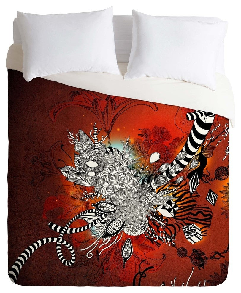 Deny Designs Iveta Abolina Wild Lilly Duvet Cover - Lightweight