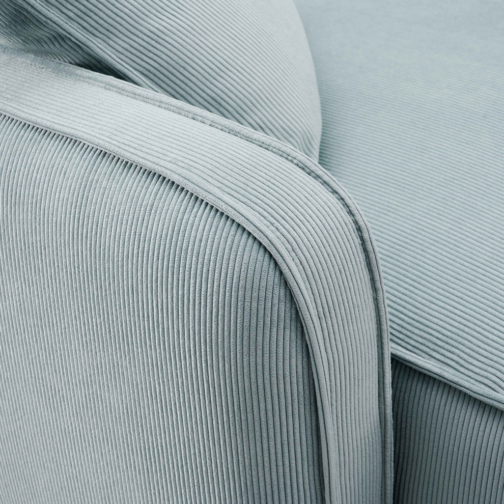 Travie Right Arm Facing Corner Chair, Light Green
