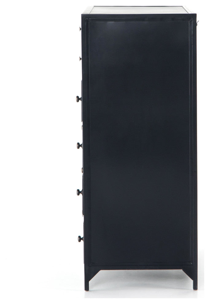 Belmont 8 Drawer Tall Dresser, Black