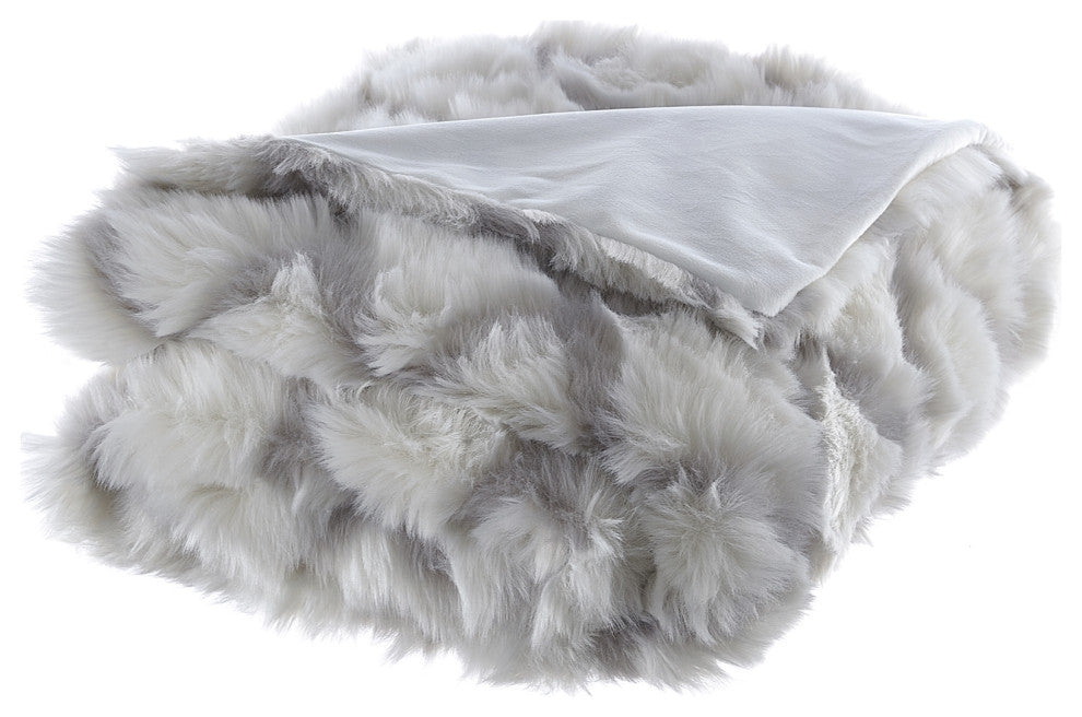 Inspired Home Cambree Throw Luxuriously Soft, Acrylic 50"x60", Gray