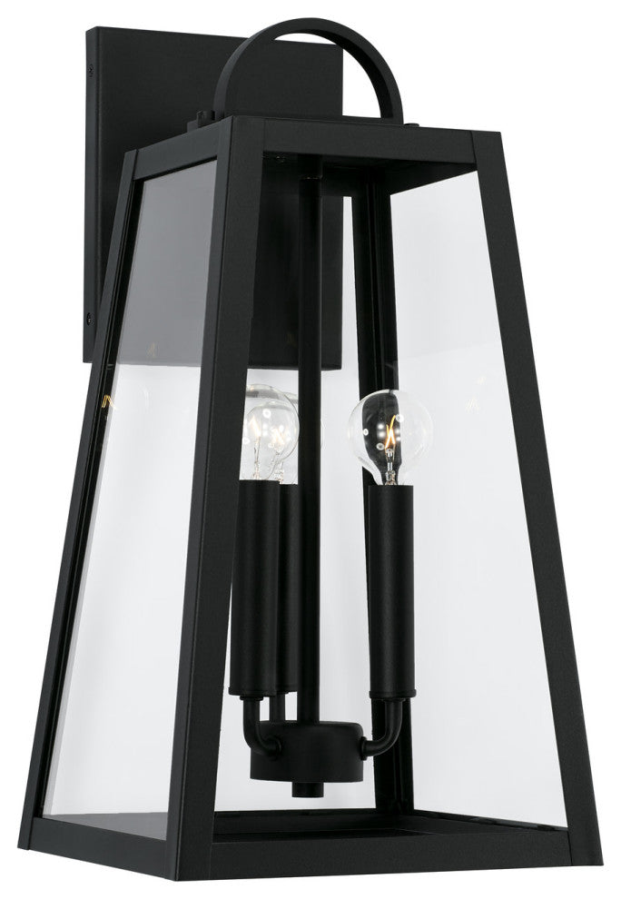 Capital Lighting 943732 Leighton 3 Light 20" Tall Outdoor Wall - Black