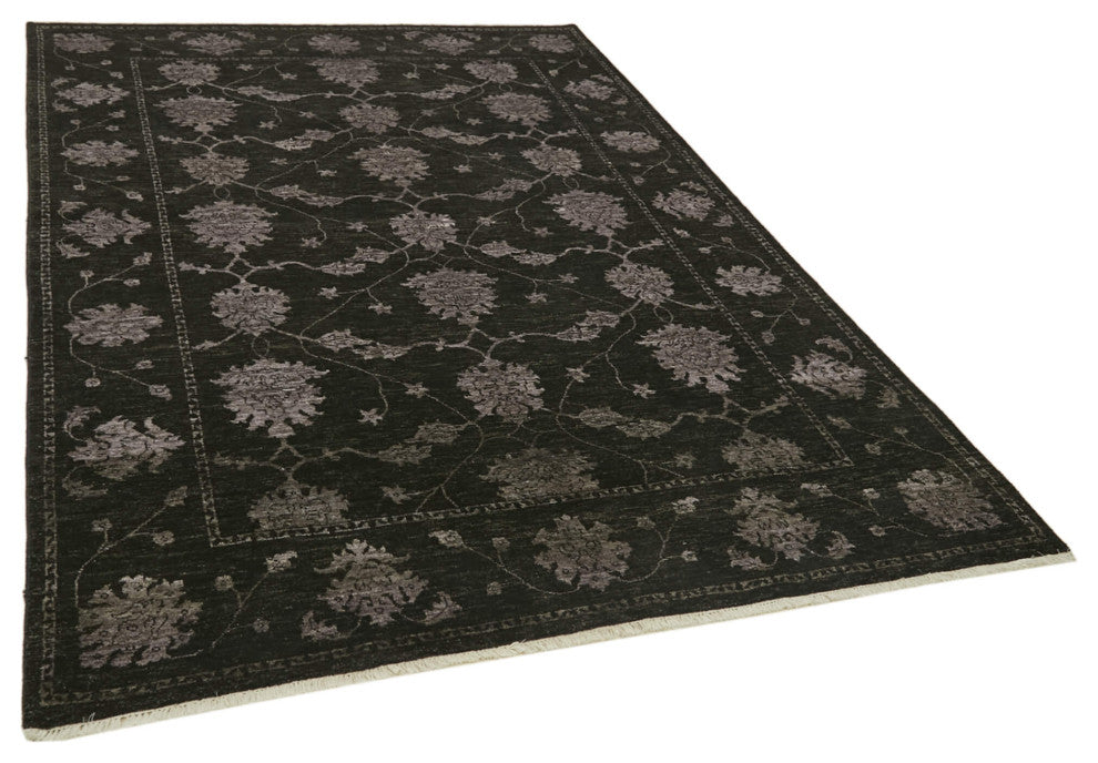 Rug N Carpet - Handwoven Oriental 6' 3'' x 9' 2'' Wool Oushak Area Rug