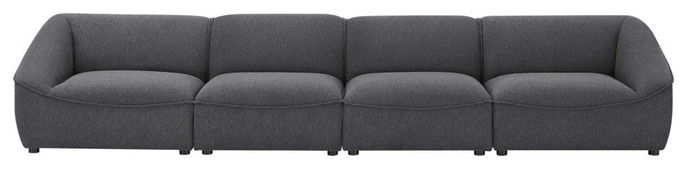 Sofa, Fabric, Dark Gray, Modern, Living Lounge Room Hotel Lobby Hospitality